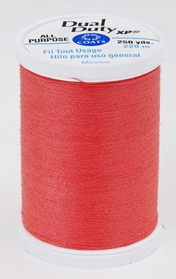 Coats & Clark Dual Duty XP 250yds 3/box, Flamingo