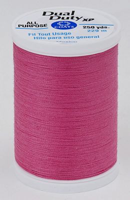 Coats & Clark Dual Duty XP 250yds 3/box, Dark Rose