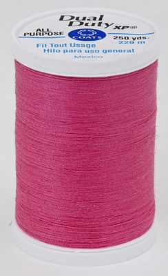 Coats & Clark Dual Duty XP 250yds 3/box, Hot Pink