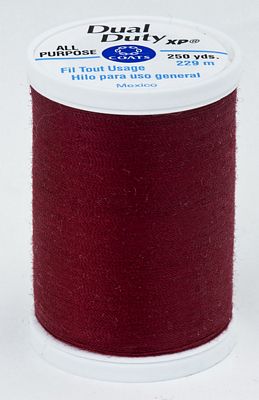 Coats & Clark Dual Duty XP 250yds 3/box, Barberry Red