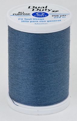 Coats & Clark Dual Duty XP 250yds 3/box, Blue Slate