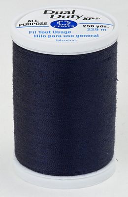 Coats & Clark Dual Duty XP 250yds 3/box, Navy