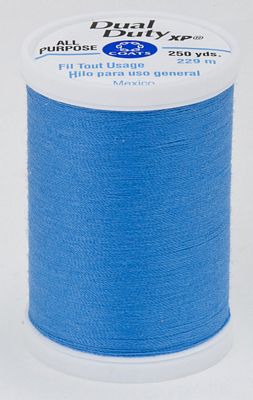 Coats & Clark Dual Duty XP 250yds 3/box, Blue Hawaii