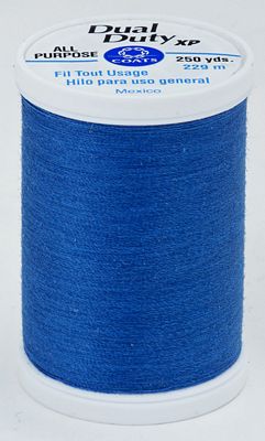 Coats & Clark Dual Duty XP 250yds 3/box, Treasure Blue