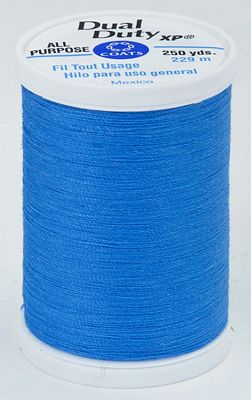 Coats & Clark Dual Duty XP 250yds 3/box, Radiant Blue