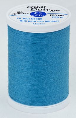Coats & Clark Dual Duty XP 250yds 3/box, Parrot Blue