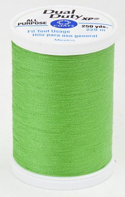 Coats & Clark Dual Duty XP 250yds 3/box, Bright Green