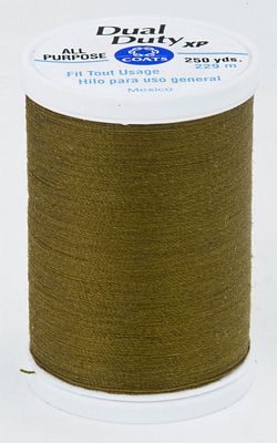 Coats & Clark Dual Duty XP 250yds 3/box, Golden Olive