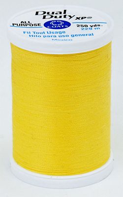 Coats & Clark Dual Duty XP 250yds 3/box, Sun Yellow