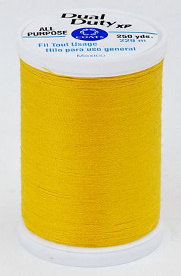 Coats & Clark Dual Duty XP 250yds 3/box, Spark Gold