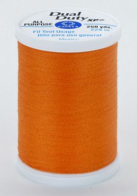 Coats & Clark Dual Duty XP 250yds 3/box, Tangerine