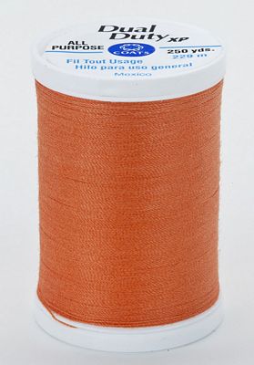 Coats & Clark Dual Duty XP 250yds 3/box, Dark Orange