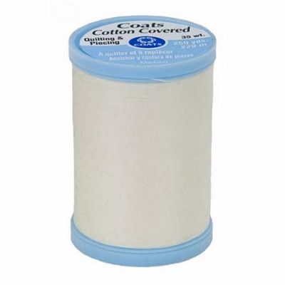 Coats Cotton Covered Thread 250yds, Winter White