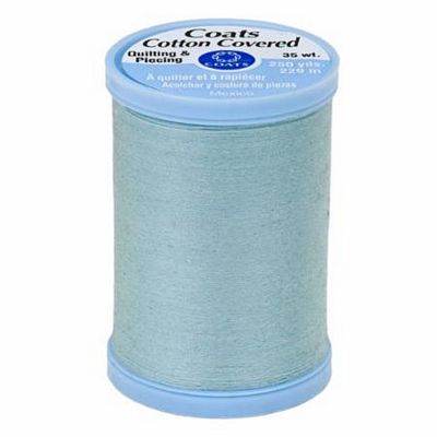 Coats Cotton Covered Thread 250yds, Blue Aqua