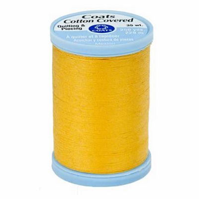 Coats Cotton Covered Thread 250yds, Spark Gold