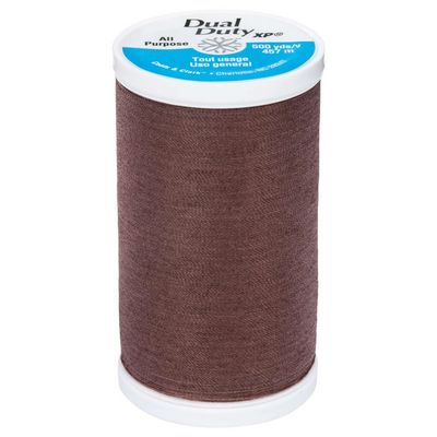 Coats & Clark Dual Duty XP 500yds 3/box, Dark Brown