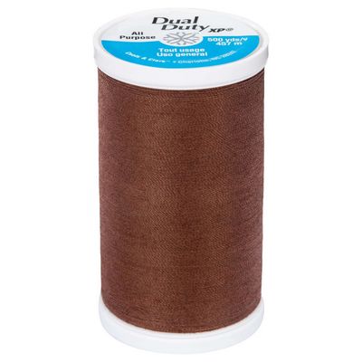 Coats & Clark Dual Duty XP 500yds 3/box, Chocolate