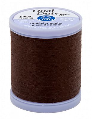 Coats & Clark Dual Duty XP Paper Piecing 225yds, Chona Brown