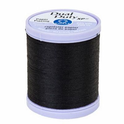 Coats & Clark Dual Duty XP Paper Piecing 225yds, Black