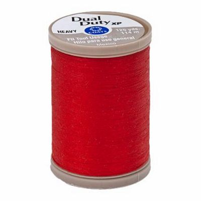Coats & Clark Dual Duty XP Heavy 125yds 3/box, Red