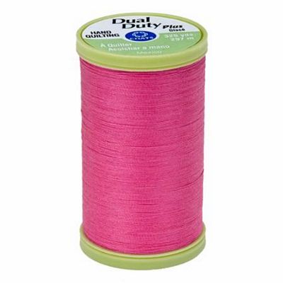 Coats & Clark Dual Duty Plus 325 yds 3/box, Hot Pink