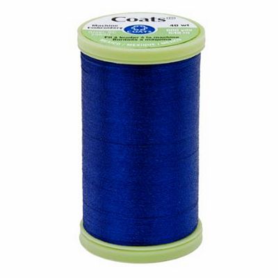 Coats Machine Embroidery 600yd, Yale Blue