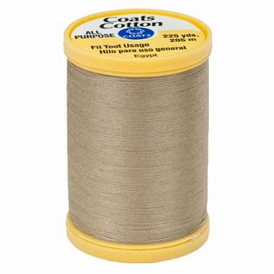 Coats Cotton 225yds 3/box, Khaki
