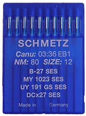 Schmetz B27 Ses sz12/80 10/pkg