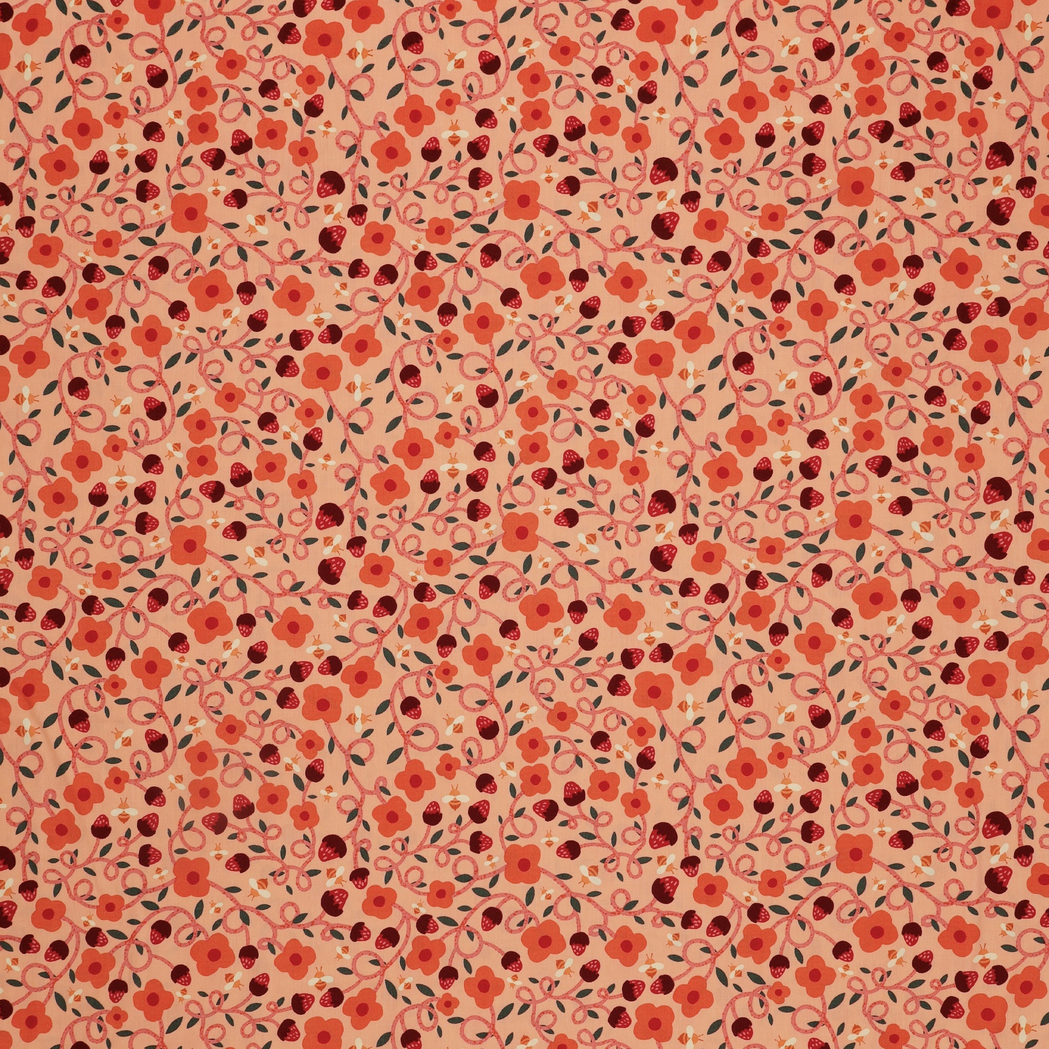 Summer Homestead Fabric Collection - Vibrant Vines