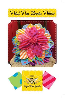 Sugar Bee Quilts Petal Pop Zinnia Pillow Pattern