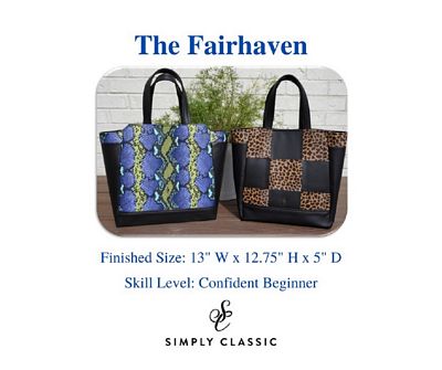 Simply Classic The Fairhaven Tote Pattern
