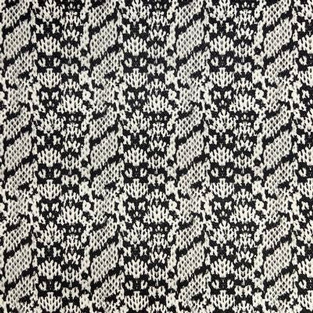 Simply Classic Faux Abstract Geometric- Black/Cream 18 in x 54 in