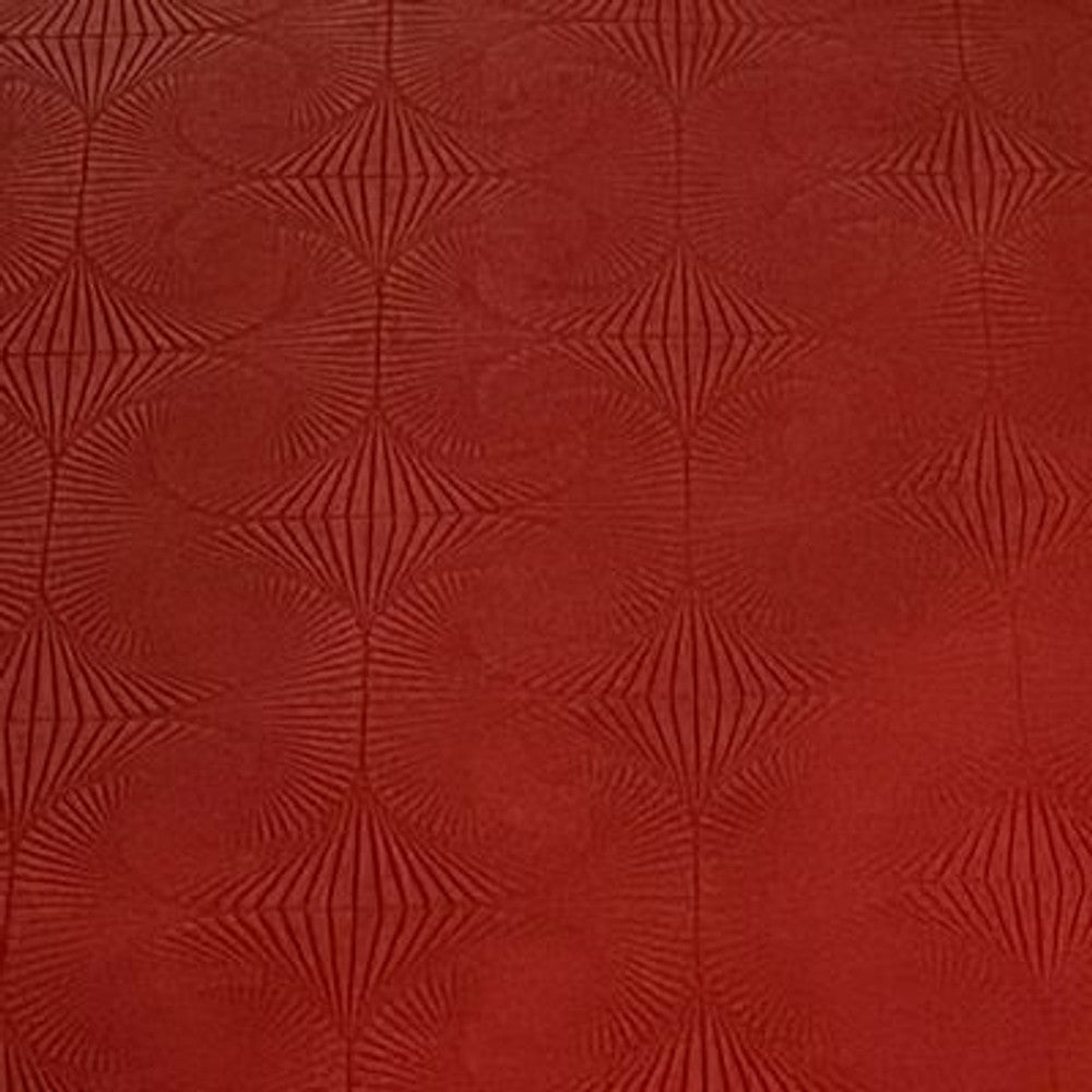 Simply Classic Faux Swirl Geometric- Red 18 in x 54 in