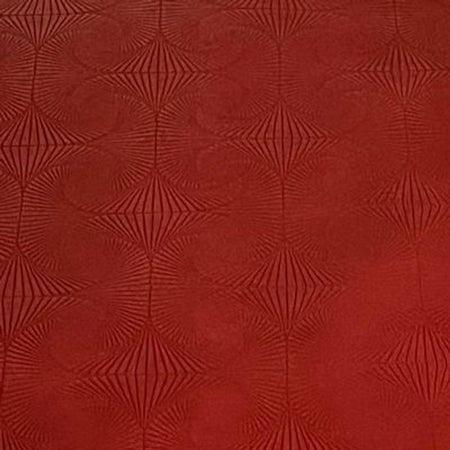 Simply Classic Faux Swirl Geometric- Red 18 in x 54 in