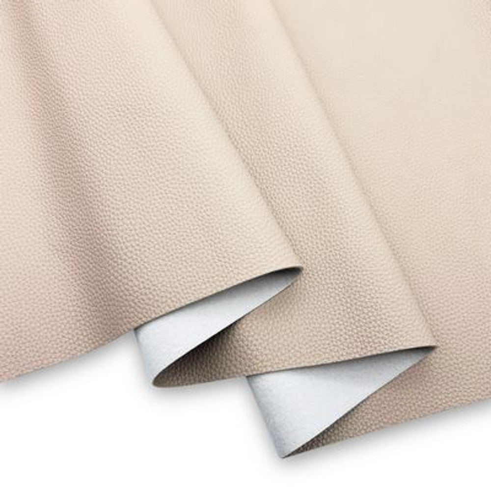 Simply Classic Faux Leather - Textured Cream 18 in x 54 in