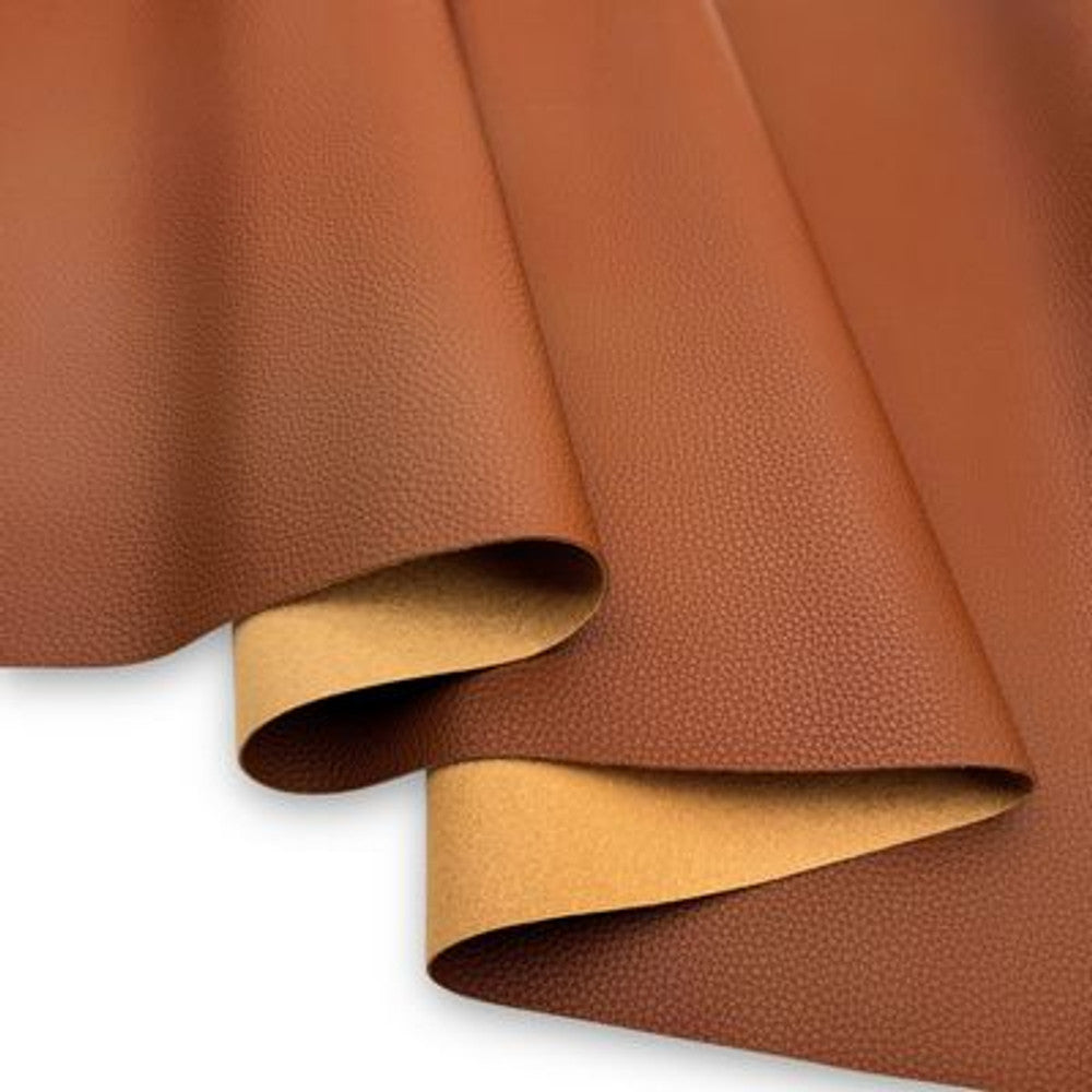 Simply Classic Faux Leather - Textured Chestnut 18 in x 54 in