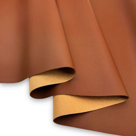 Simply Classic Faux Leather - Textured Chestnut 18 in x 54 in