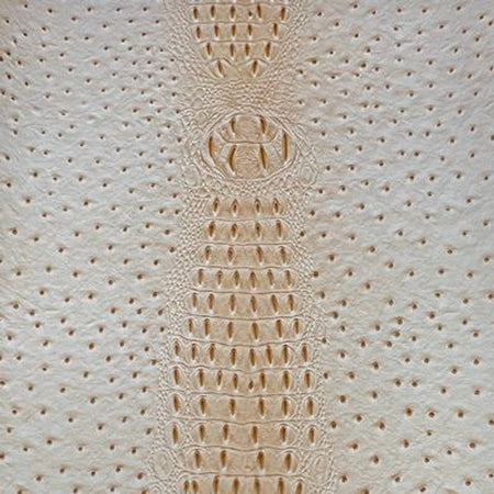Simply Classic Faux Crocodile/Ostrich-Cream 18 in x 54 in