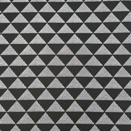 Simply Classic Faux Leather-Geometric Triangles Black/White
