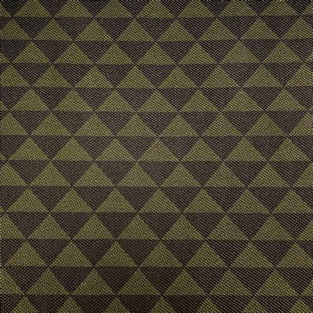 Simply Classic Faux Leather-Geometric Triangles Black/Olive 18 in