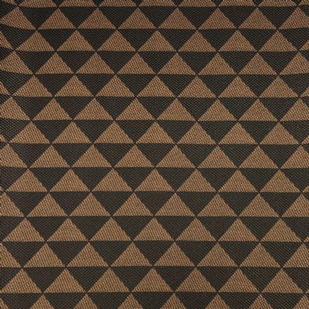 Simply Classic Faux Leather-Geometric Triangles Black/Brown 18 in