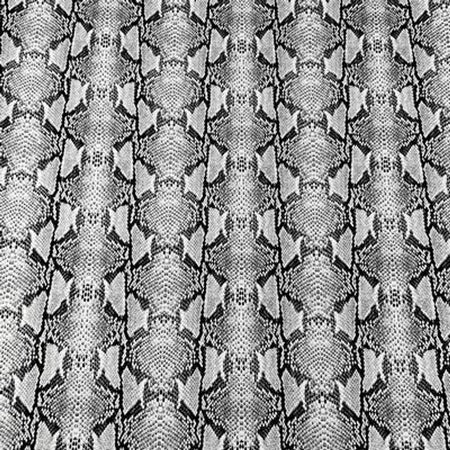 Simply Classic Faux Geometric Snake - Black/White 18 in x 54 in