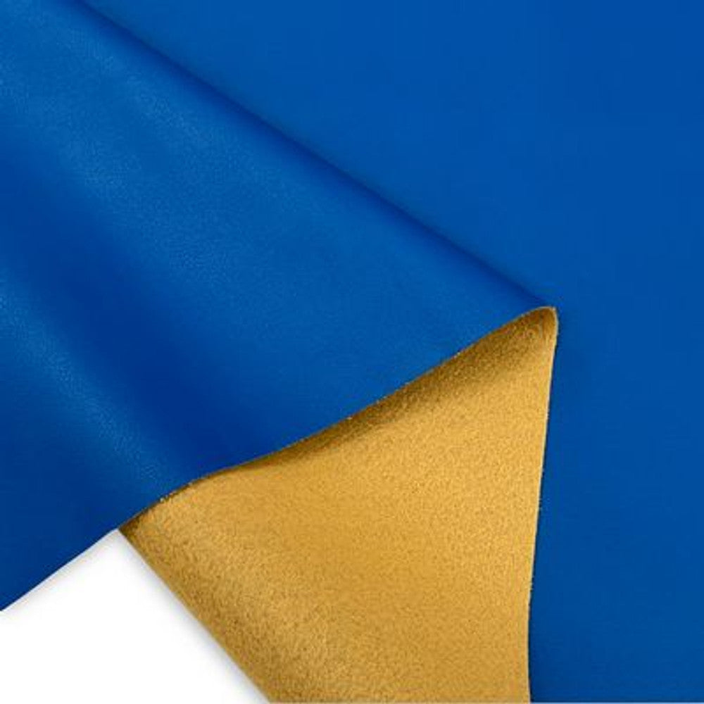 Simply Classic Faux Leather Solid - Bright Blue 18 in x 54 in