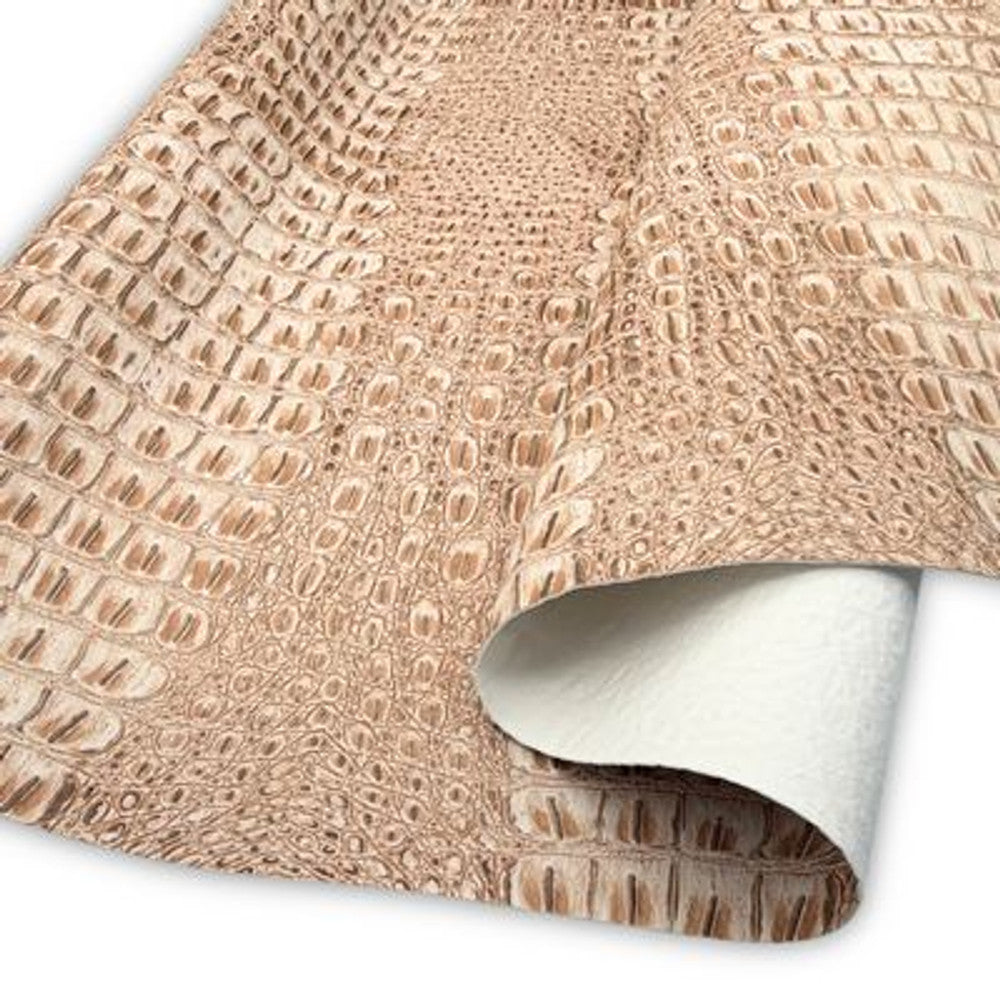 Simply Classic Aged Matte Faux Crocodile -Champagne 18 in x 54 in