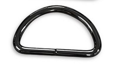 Simply Classic D-Ring 1 1/2 in 2/pk Gunmetal