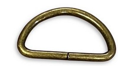 Simply Classic D-Ring 1 1/2 in 2/pk Bronze