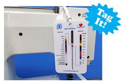 Schmetz Color Chart Luggage/Sew Mach Tag Pkg/50