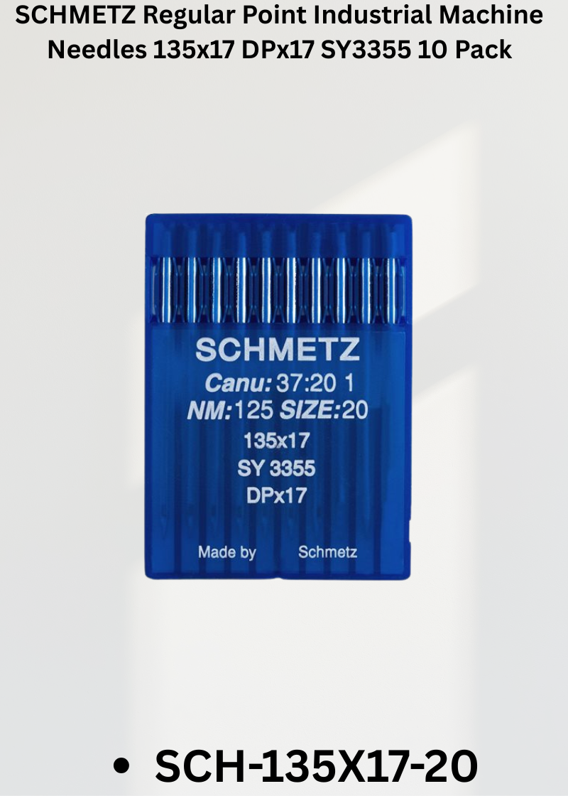 @SCHMETZ Regular Point Industrial Machine Needles 135x17 DPx17 SY3355 10 Pack