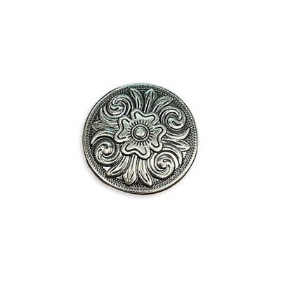 Simply Classic Round Concho 1 1/4 in Nickel