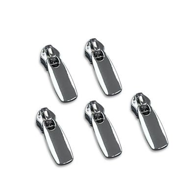 Simply Classic Zipper Pulls-Flat No. 5 Nickel